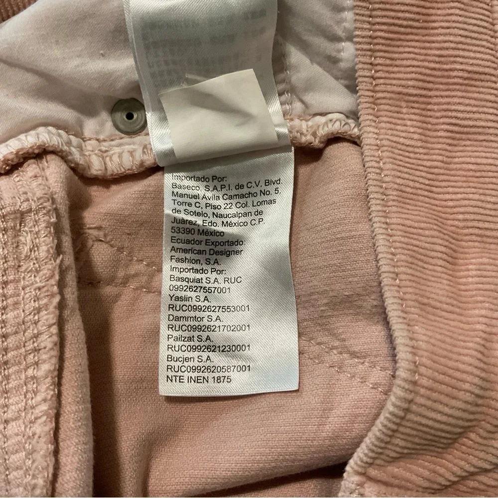 CALVIN KLEIN Pink Corduroy Pants - Size 6‎